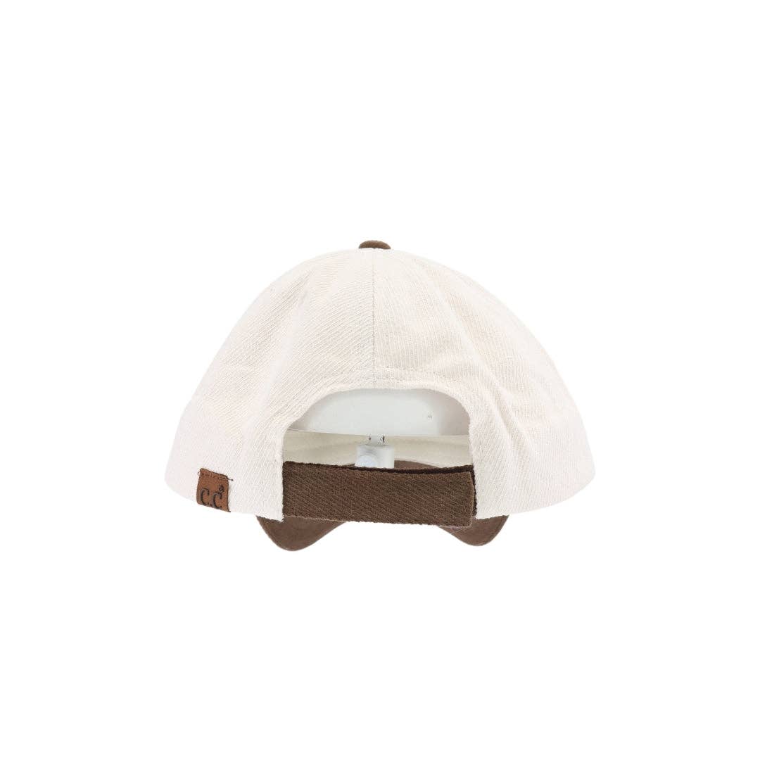 Two-Tone Brushed Cotton Twill C.C Ball Cap BAB8062