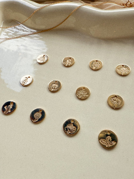 14kt Gold Filled Birth Flower Necklace