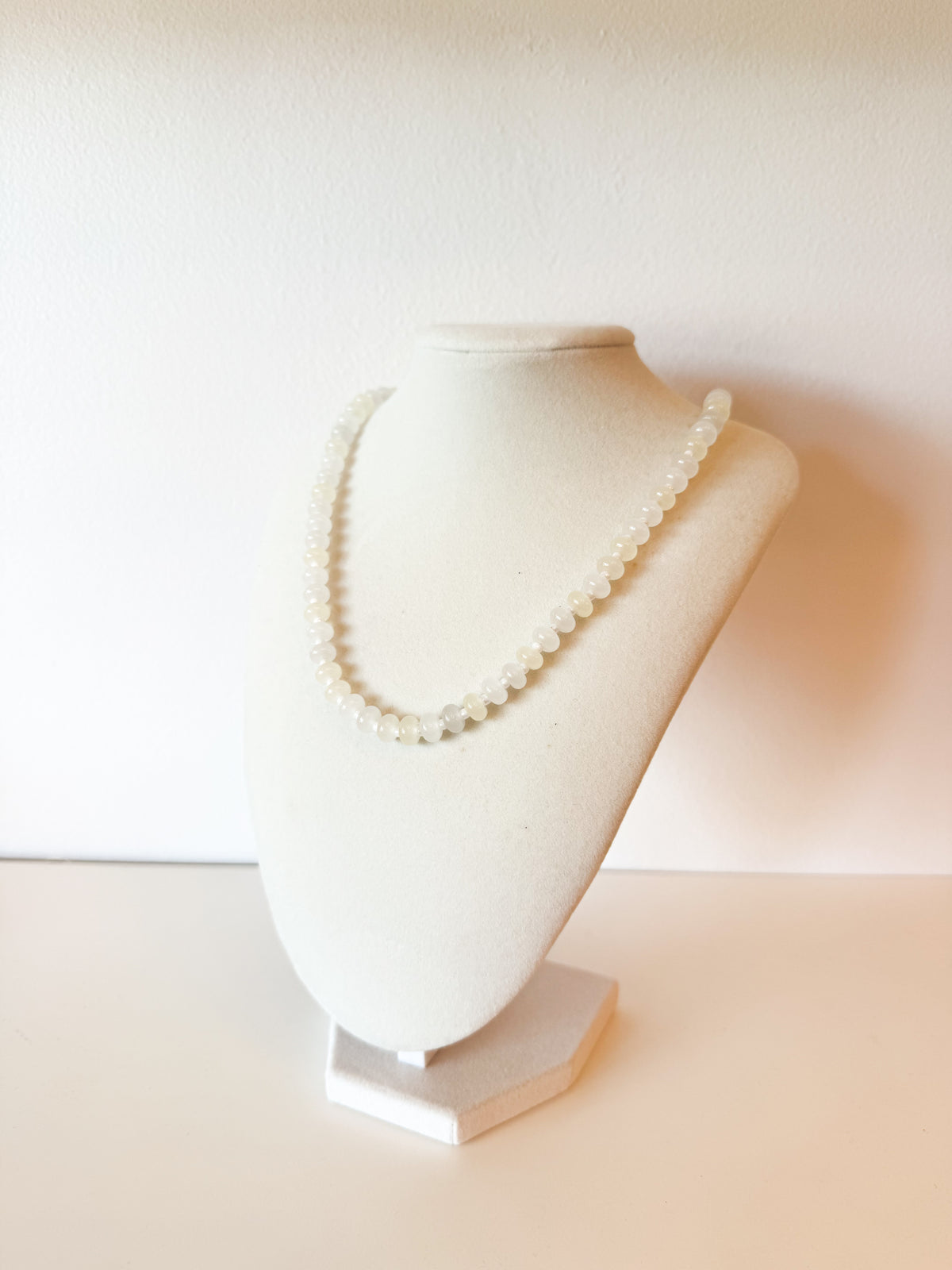 Handmade Glass Rondelle Beaded Necklace