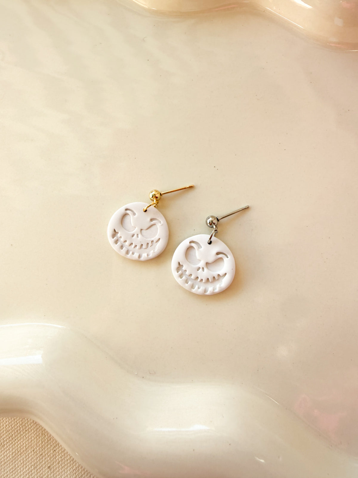 Polymer Clay Skeleton Earrings
