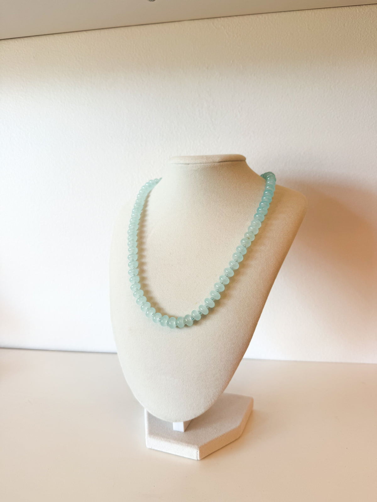 Handmade Glass Rondelle Beaded Necklace