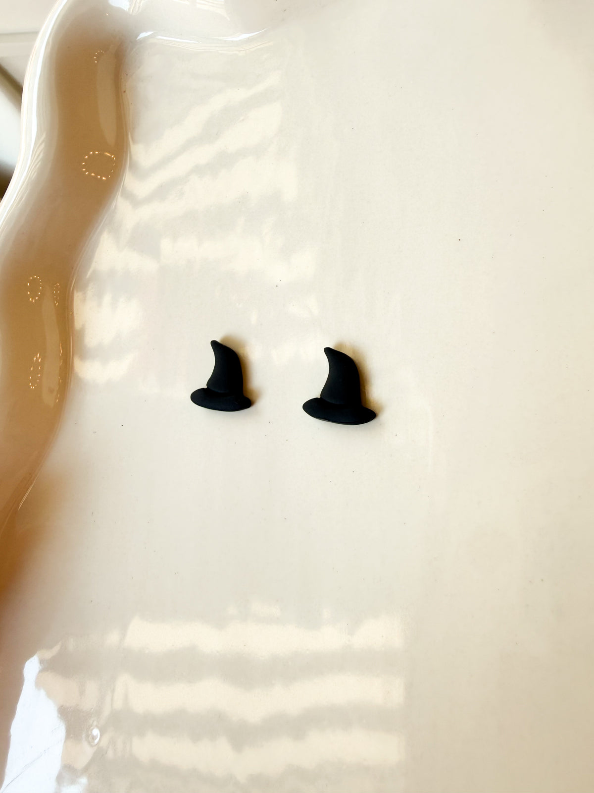 Polymer Clay Witches Hat Stud Earrings