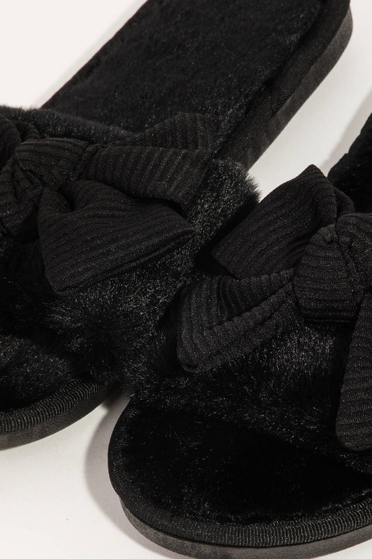 Bow Decor Slippers