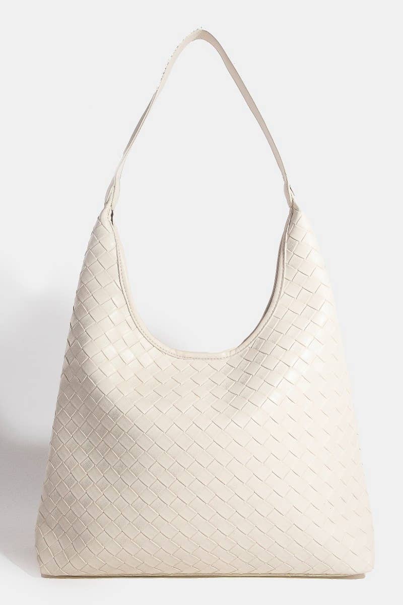 Woven Leather Tote Bag