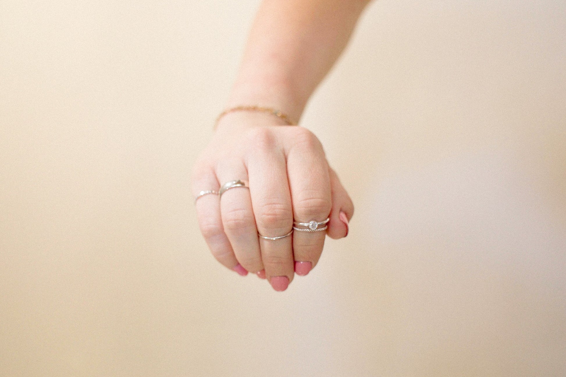 .925 Sterling Silver 4mm CZ Bezel Ring