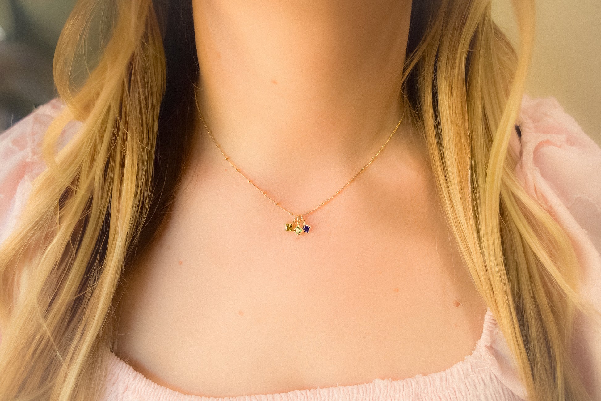 14k Gold Filled Birth Month Necklace