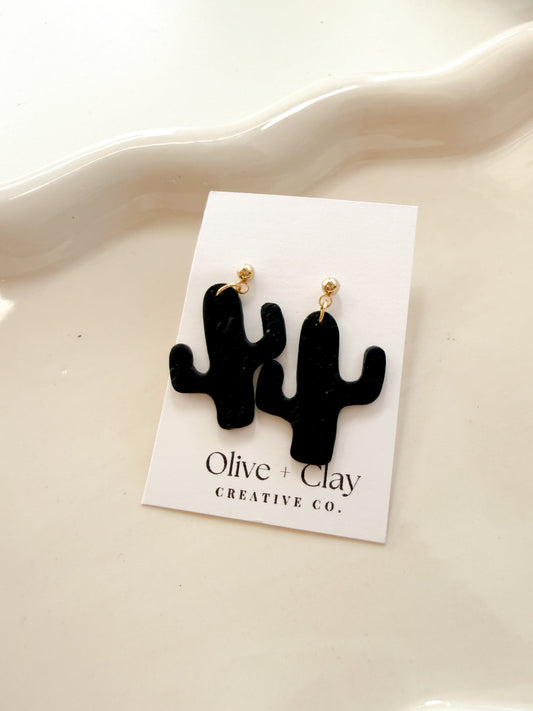 Cactus Polymer Clay Earrings