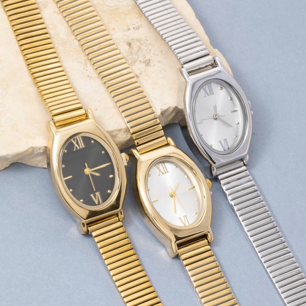 Snake Band Oval Style Watch