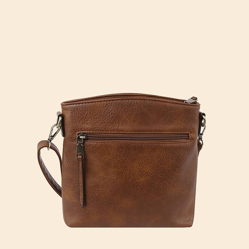 Multi Zip Pocket Crossbody Bag