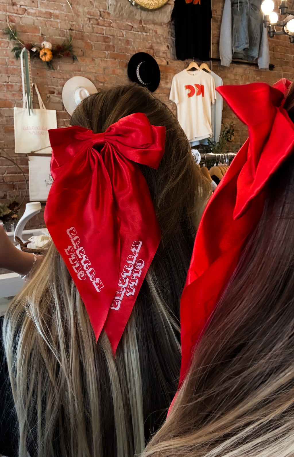 Kansas City Hair Bow Red