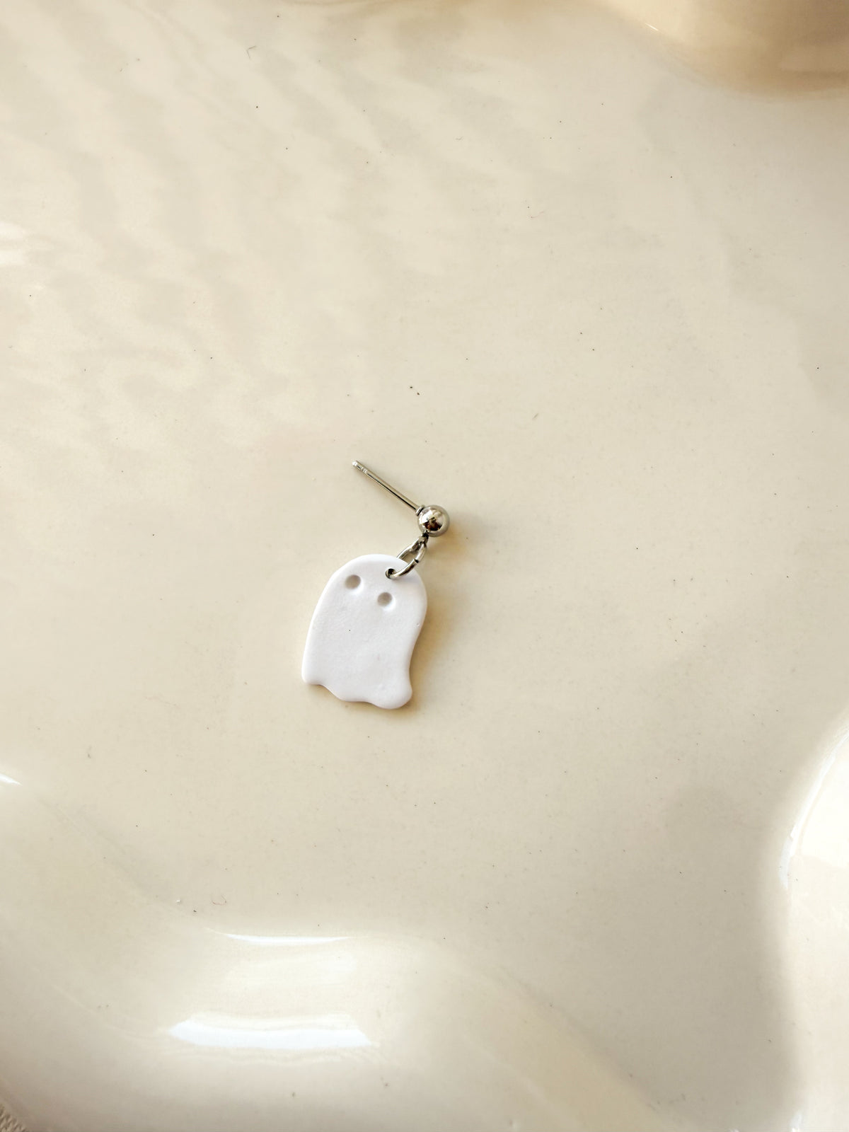 Polymer Clay Ghost Earrings
