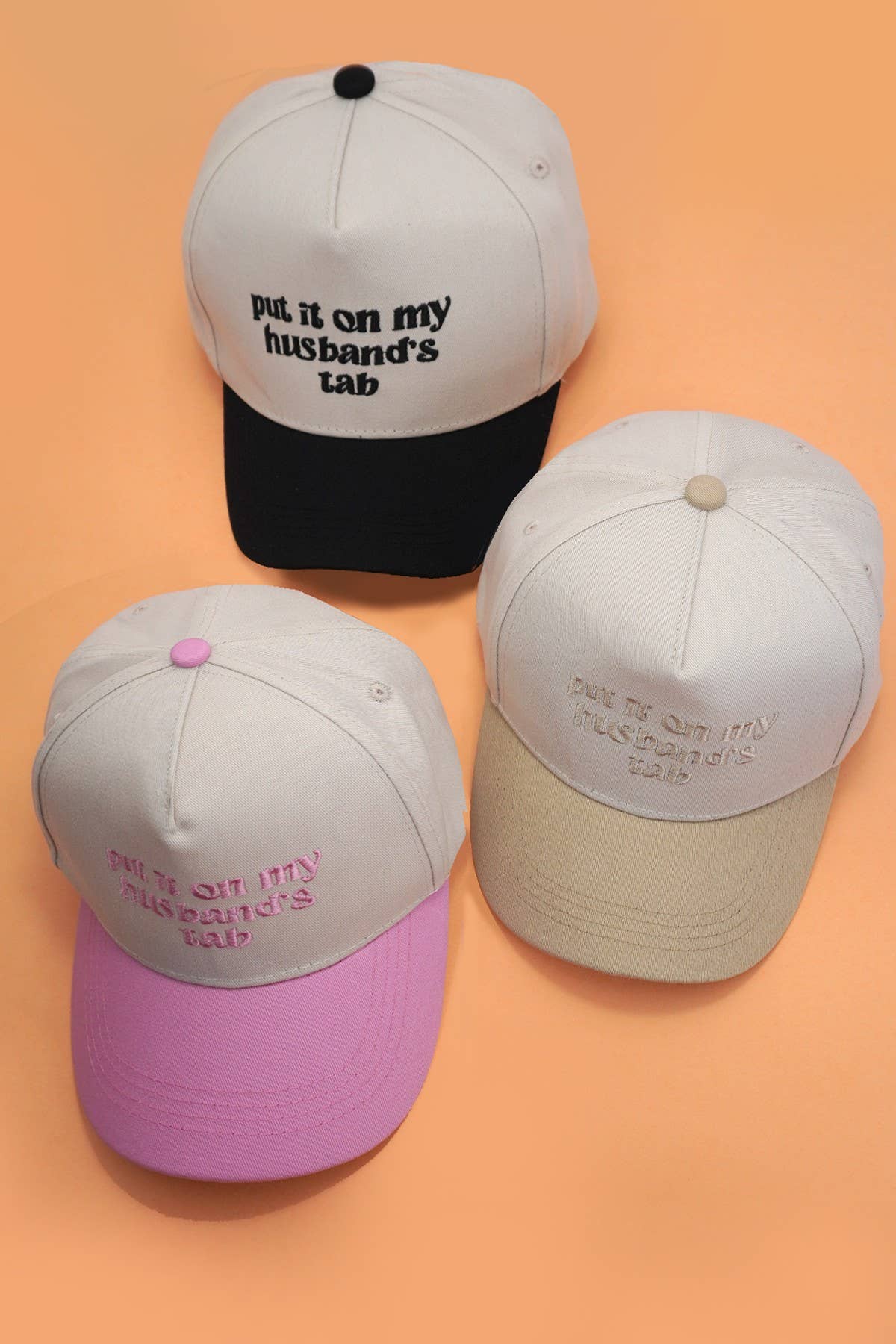 PUT IT ON MY HUSBANDS TAB BASEBALL HAT CAP