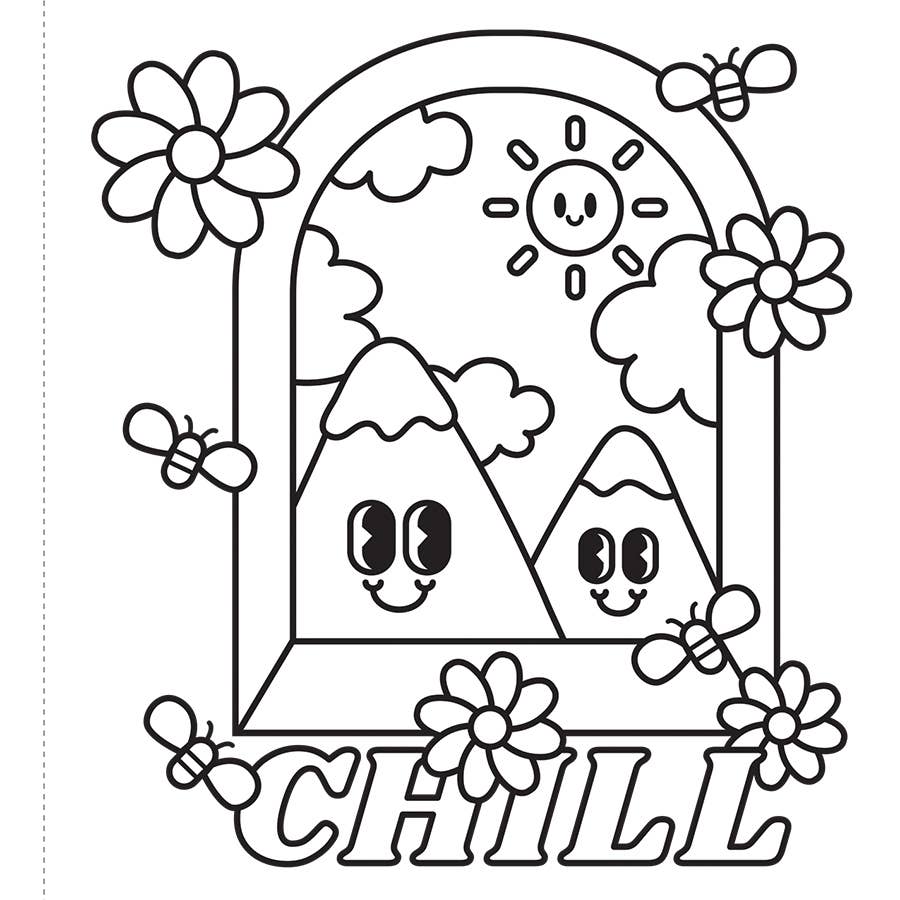 Cozy Coloring: Good Vibes – Coloring Book for Teens & Adults