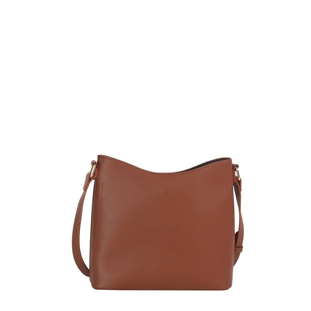 Vegan Leather Tassel Bucket Shoulder Bag