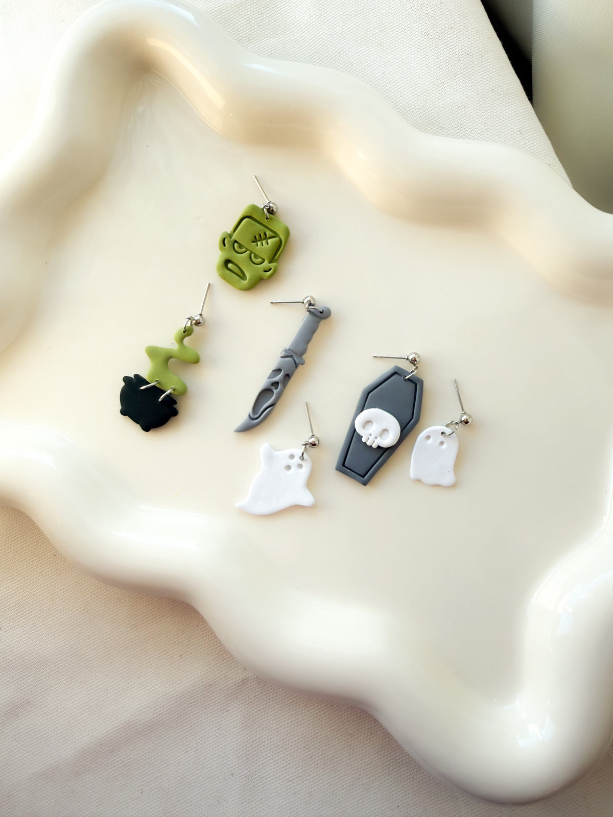Polymer Clay Creature Earrings