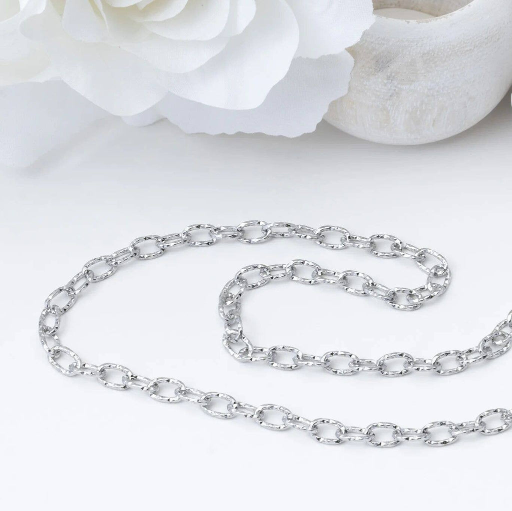 18K Gold PVD Stainless Steel Cable Link Chain Necklace