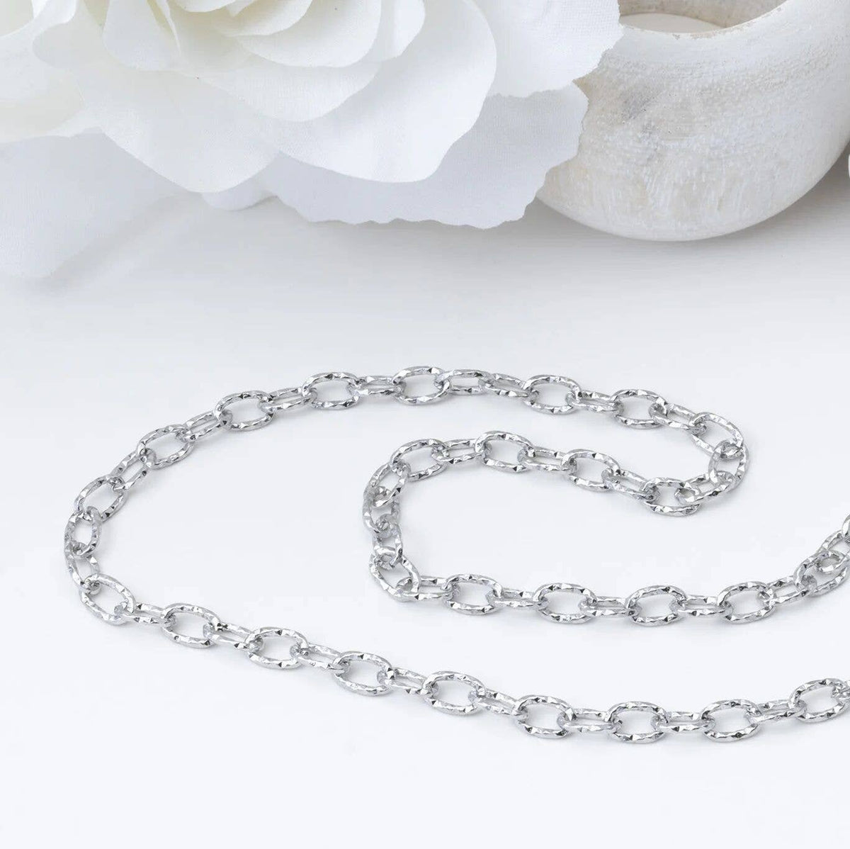 18K Gold PVD Stainless Steel Cable Link Chain Necklace