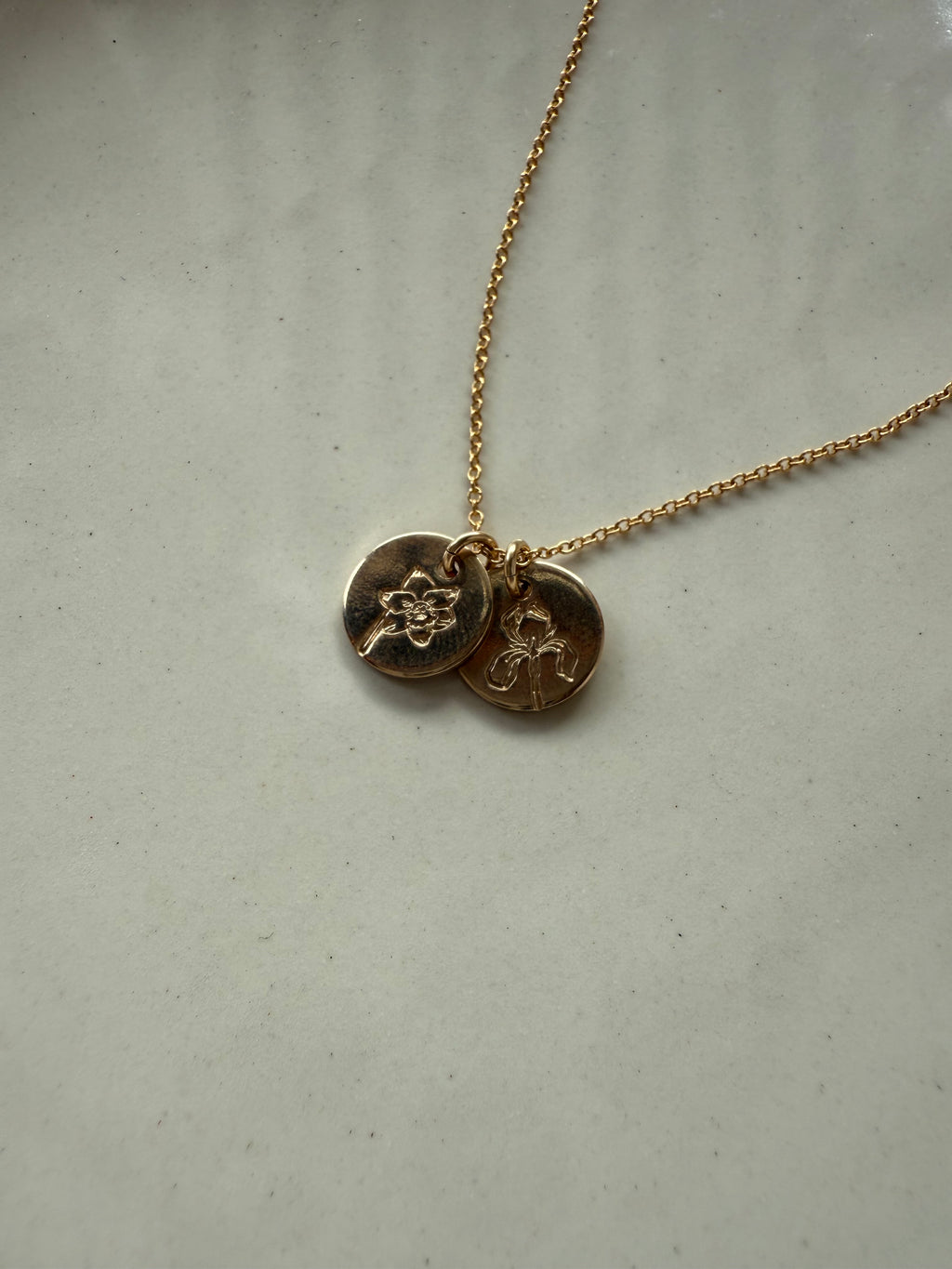 14kt Gold Filled Birth Flower Necklace
