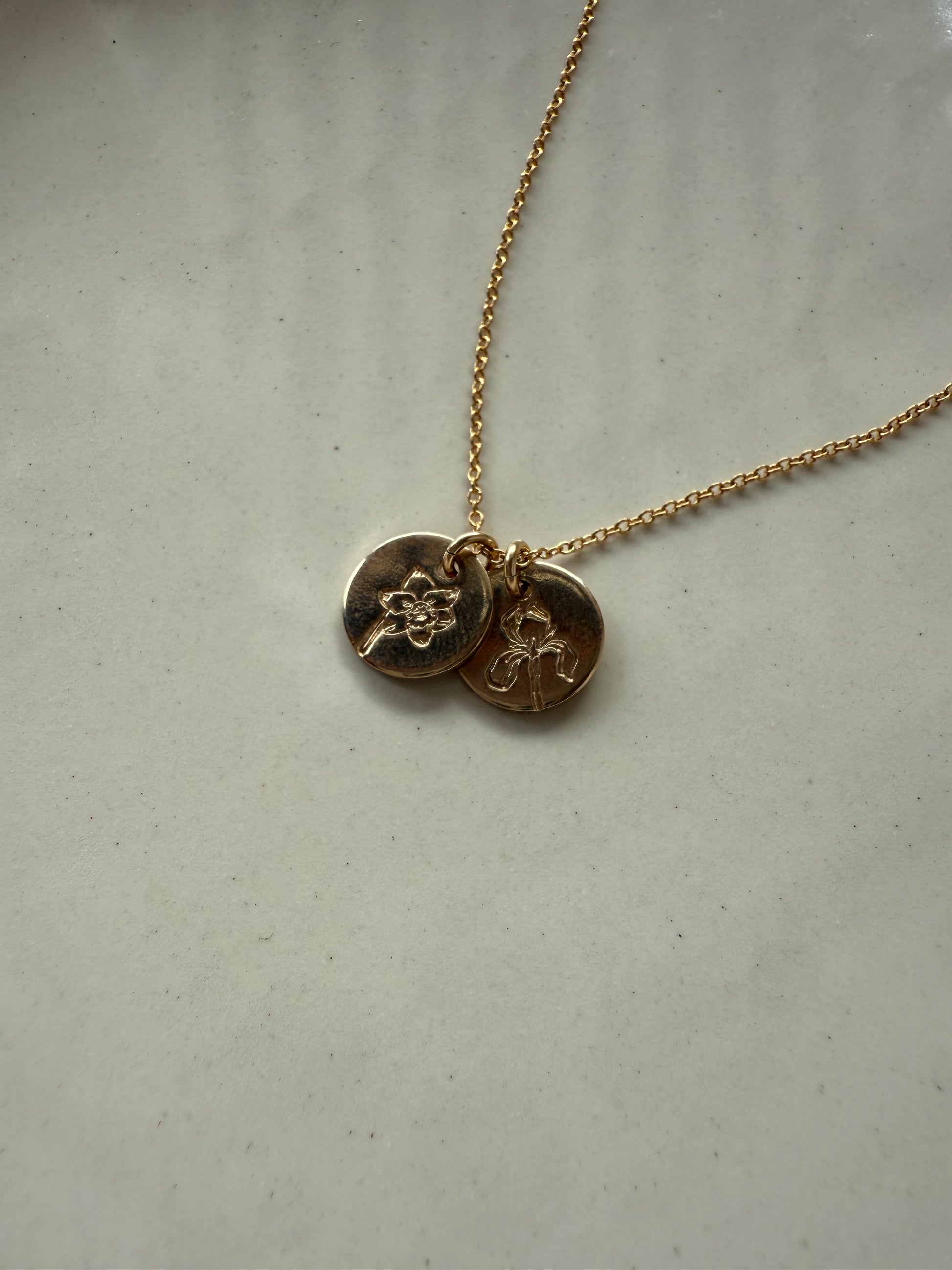 14kt Gold Filled Birth Flower Necklace