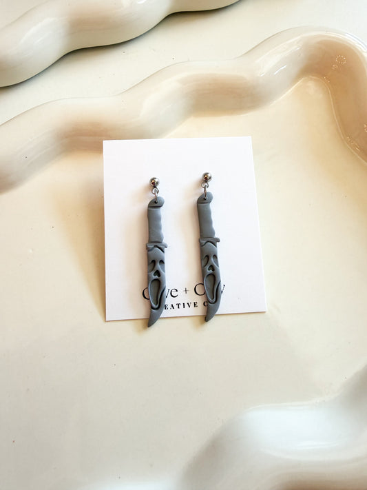 Polymer Clay Knife Earrings