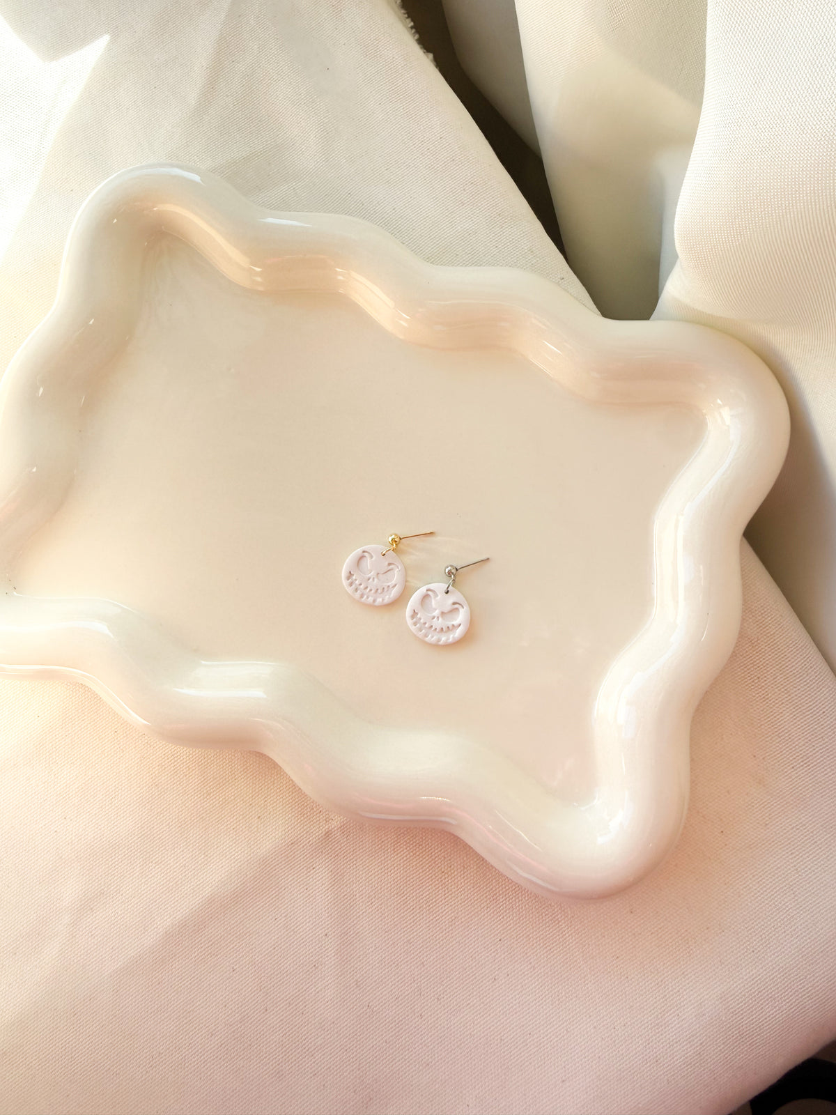 Polymer Clay Skeleton Earrings
