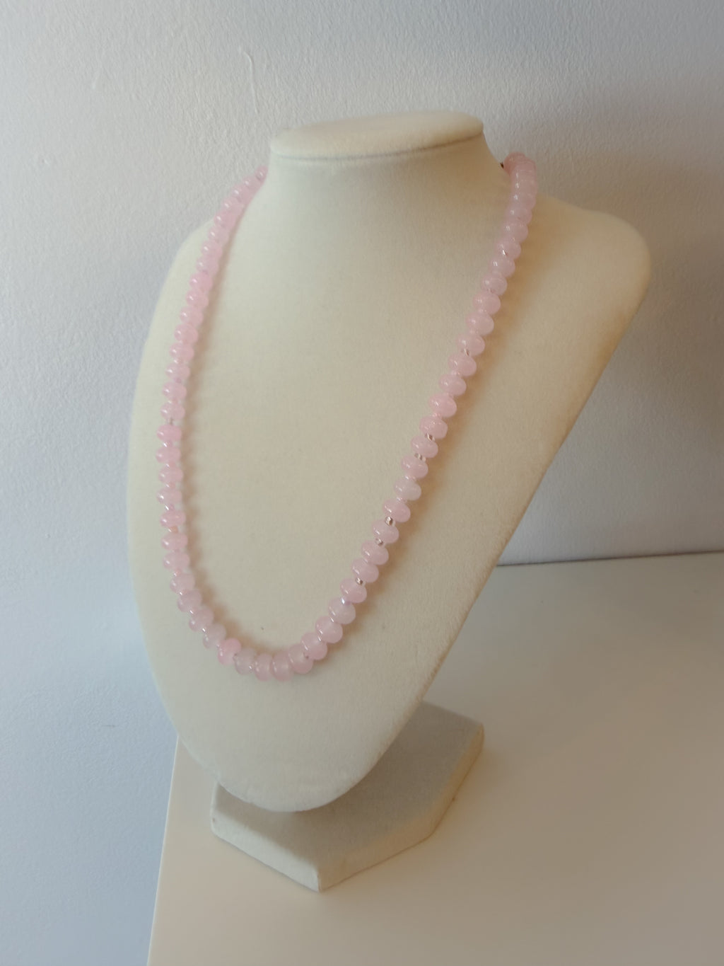 Handmade Glass Rondelle Beaded Necklace