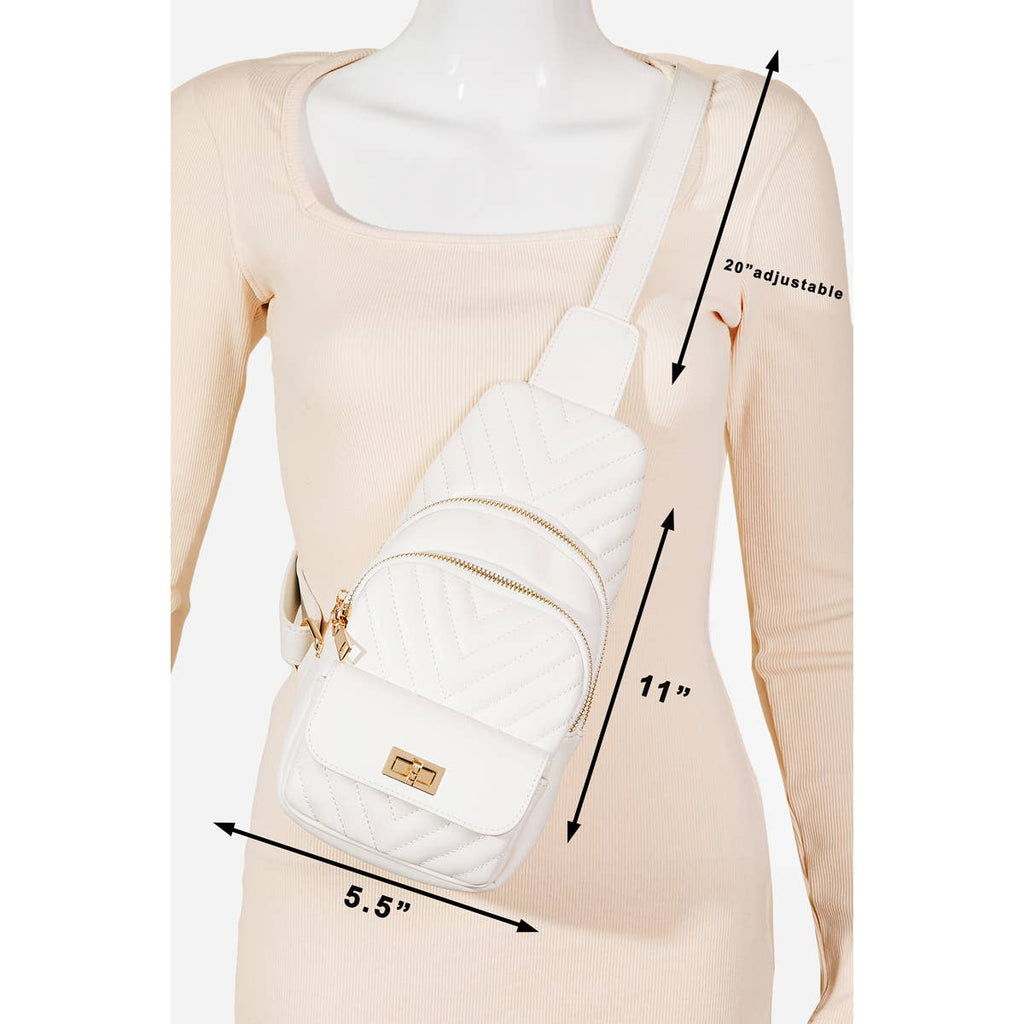 Leather Cushioned Sling Bag