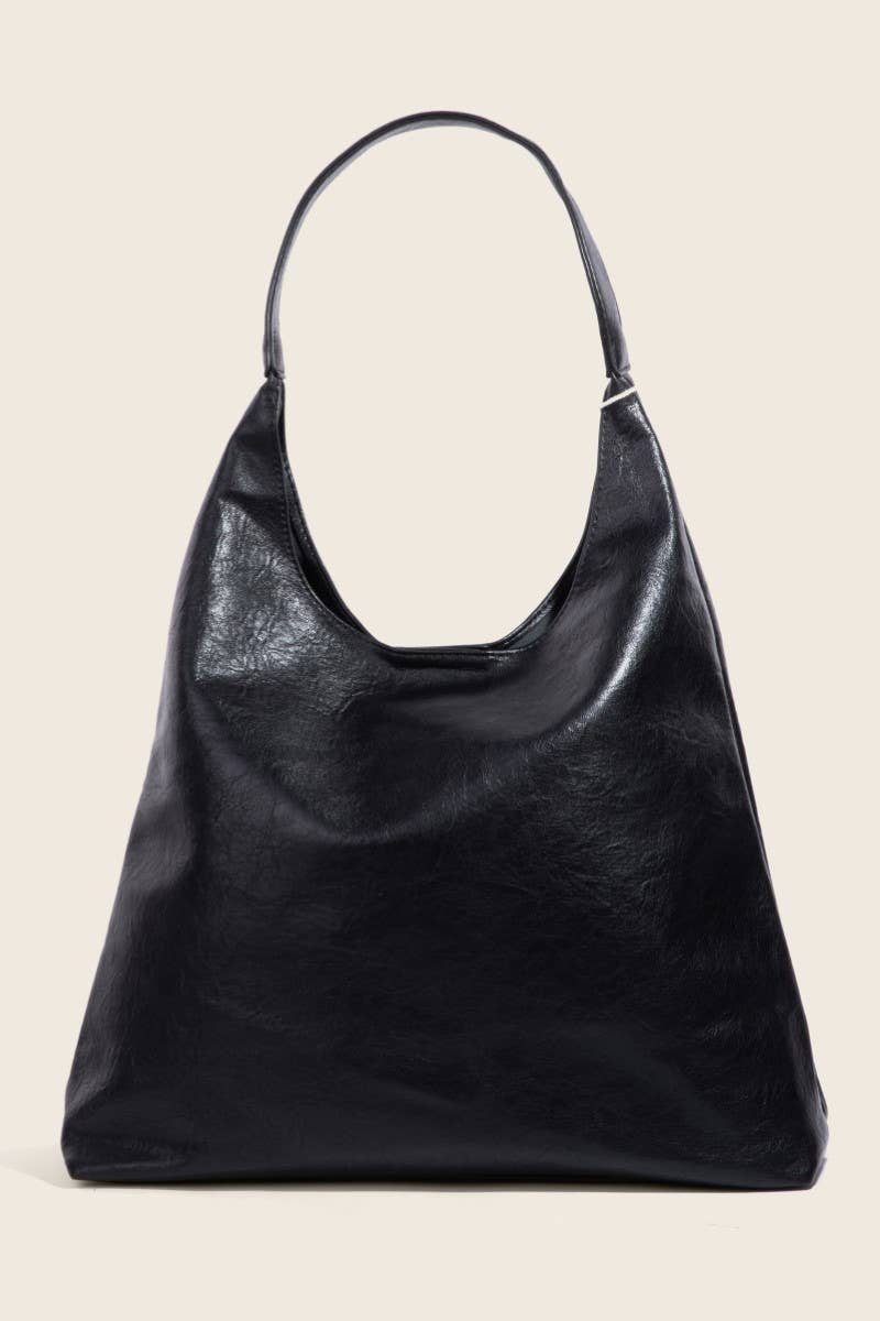 Faux Leather Tote Bag