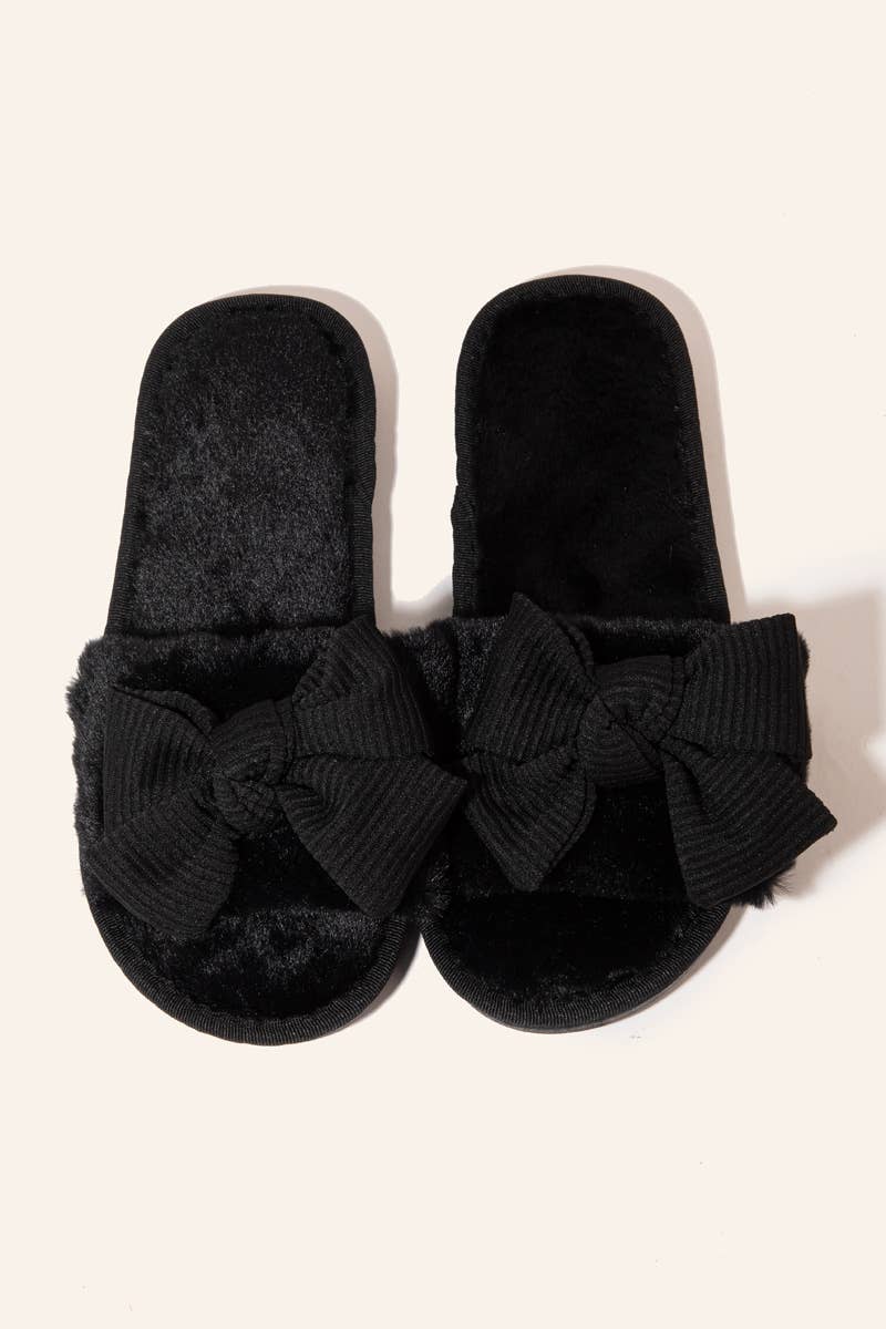 Bow Decor Slippers