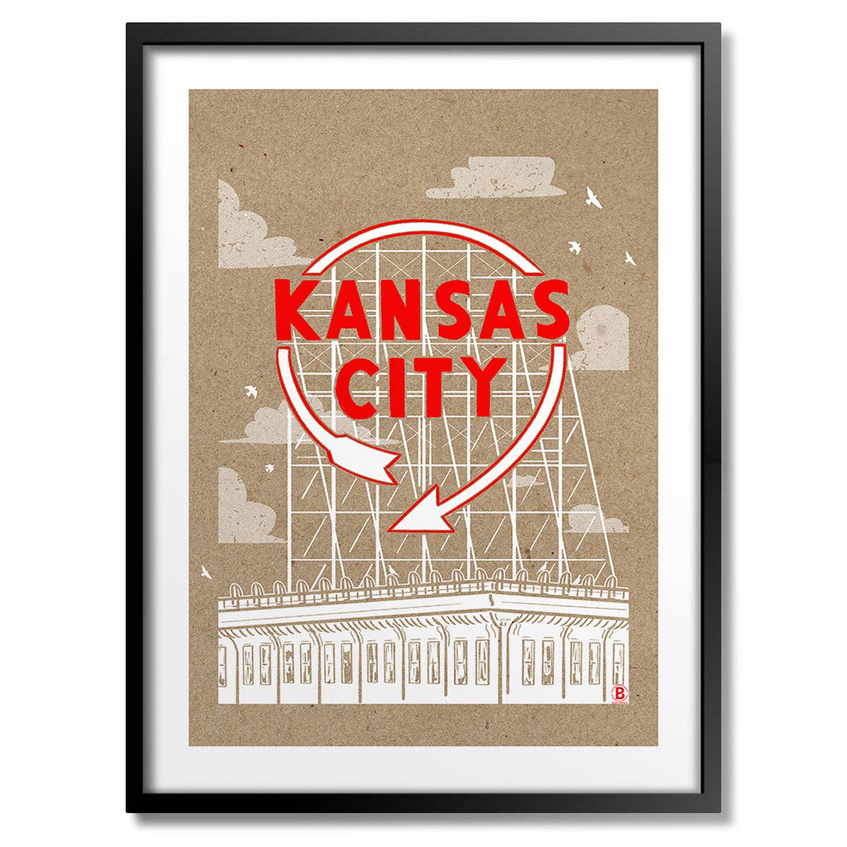 Kansas City Auto Sign Print