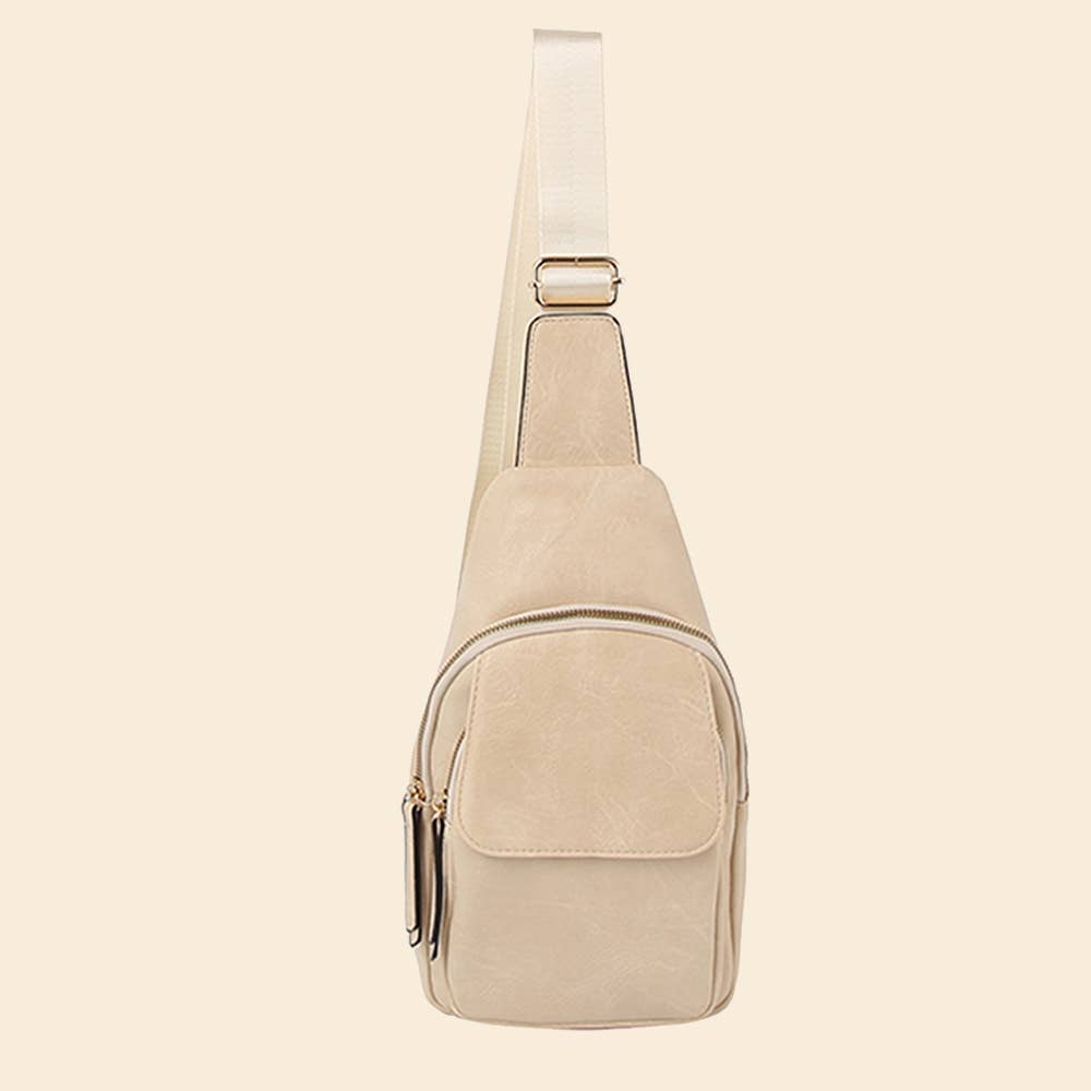 Leather Fashion Flap Sling Bag