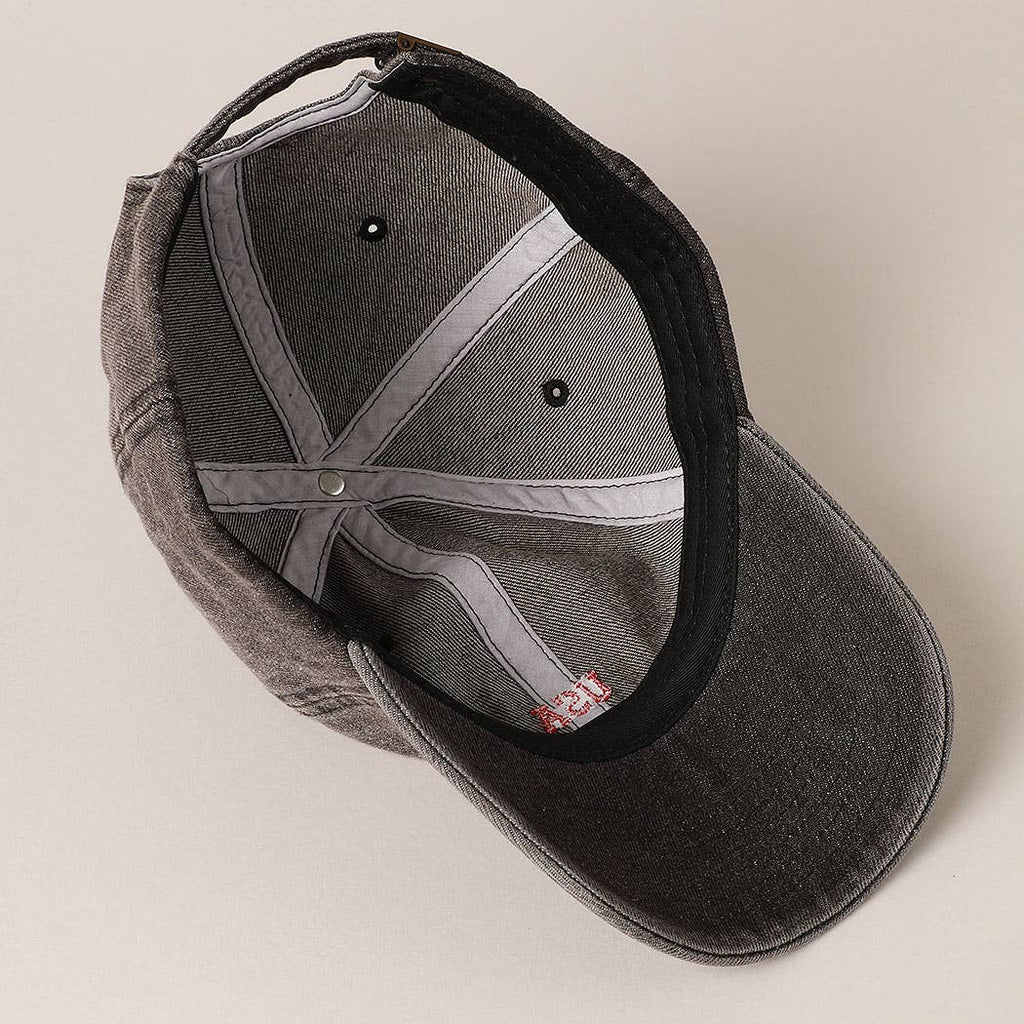 USA Embroidered Denim CottonUSA Embroidered Den Baseball Cap