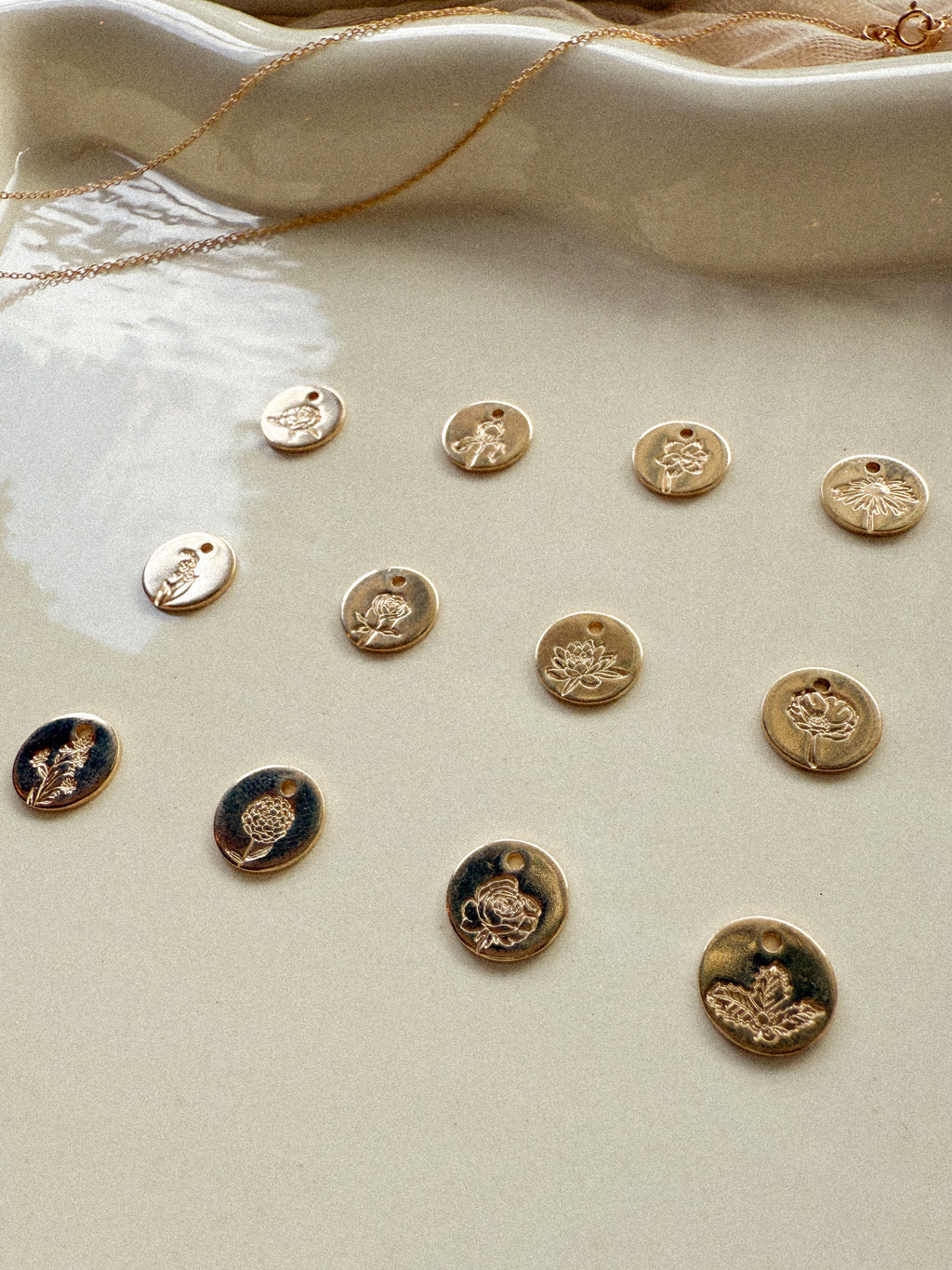 14kt Gold Filled Birth Flower Necklace