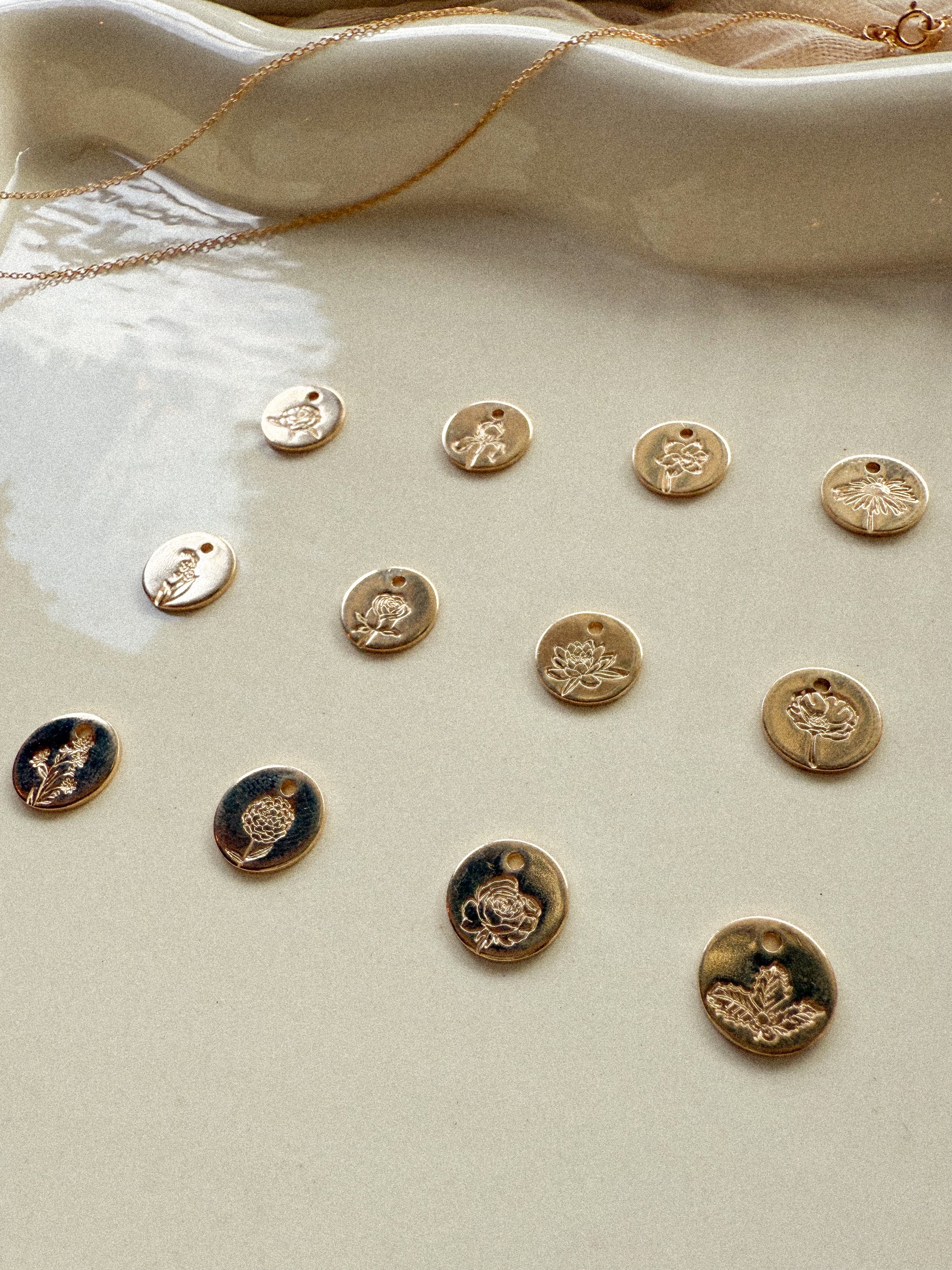 14kt Gold Filled Birth Flower Necklace