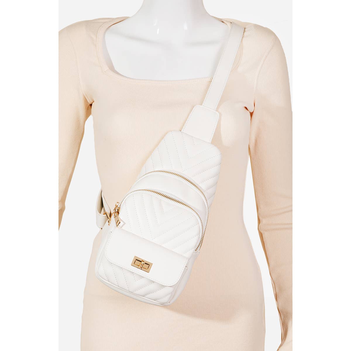 Leather Cushioned Sling Bag