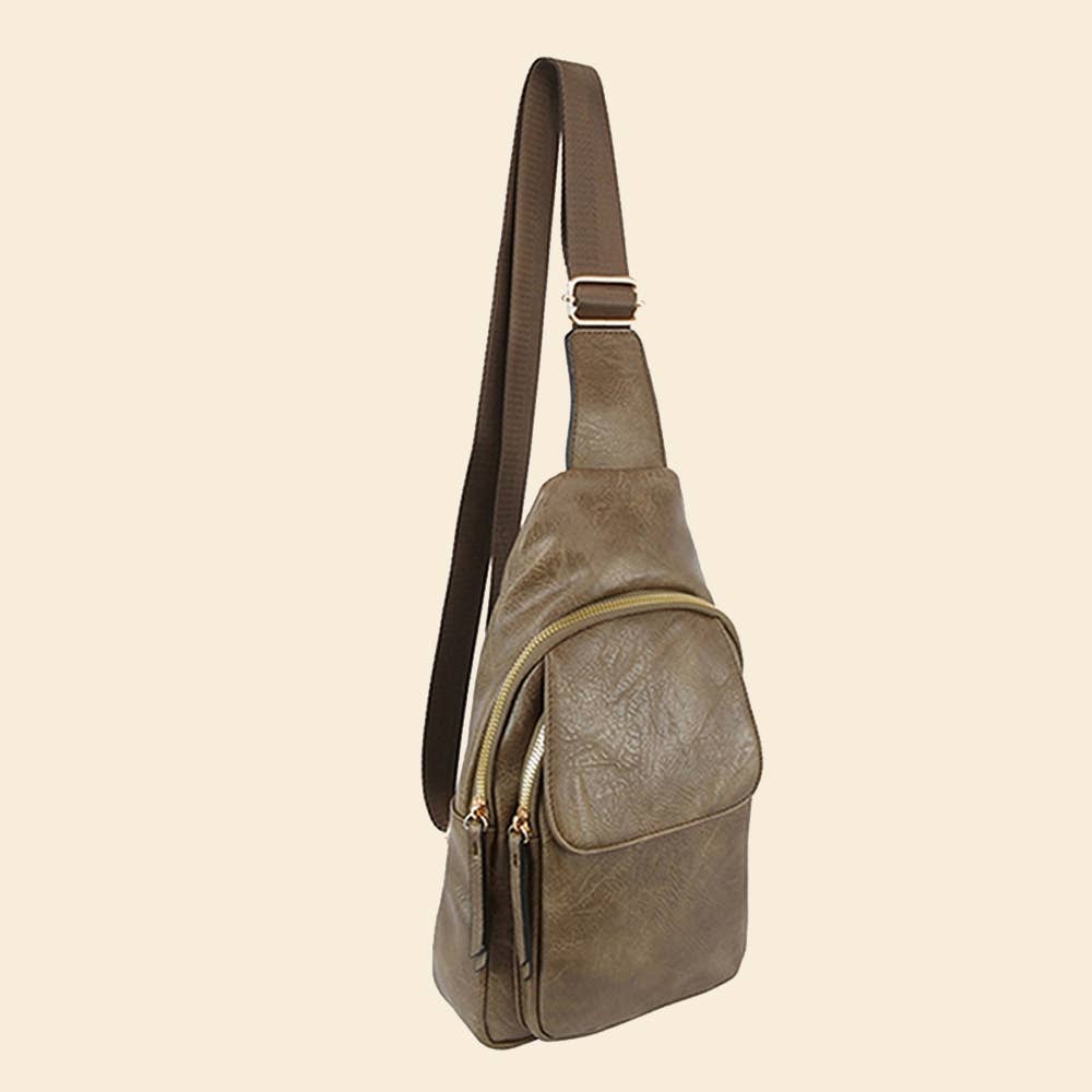 Leather Fashion Flap Sling Bag