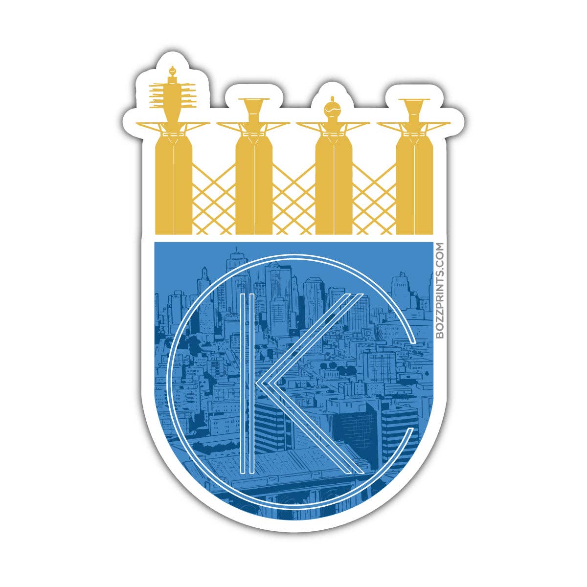 Kansas City Royalty Sticker/Magnet