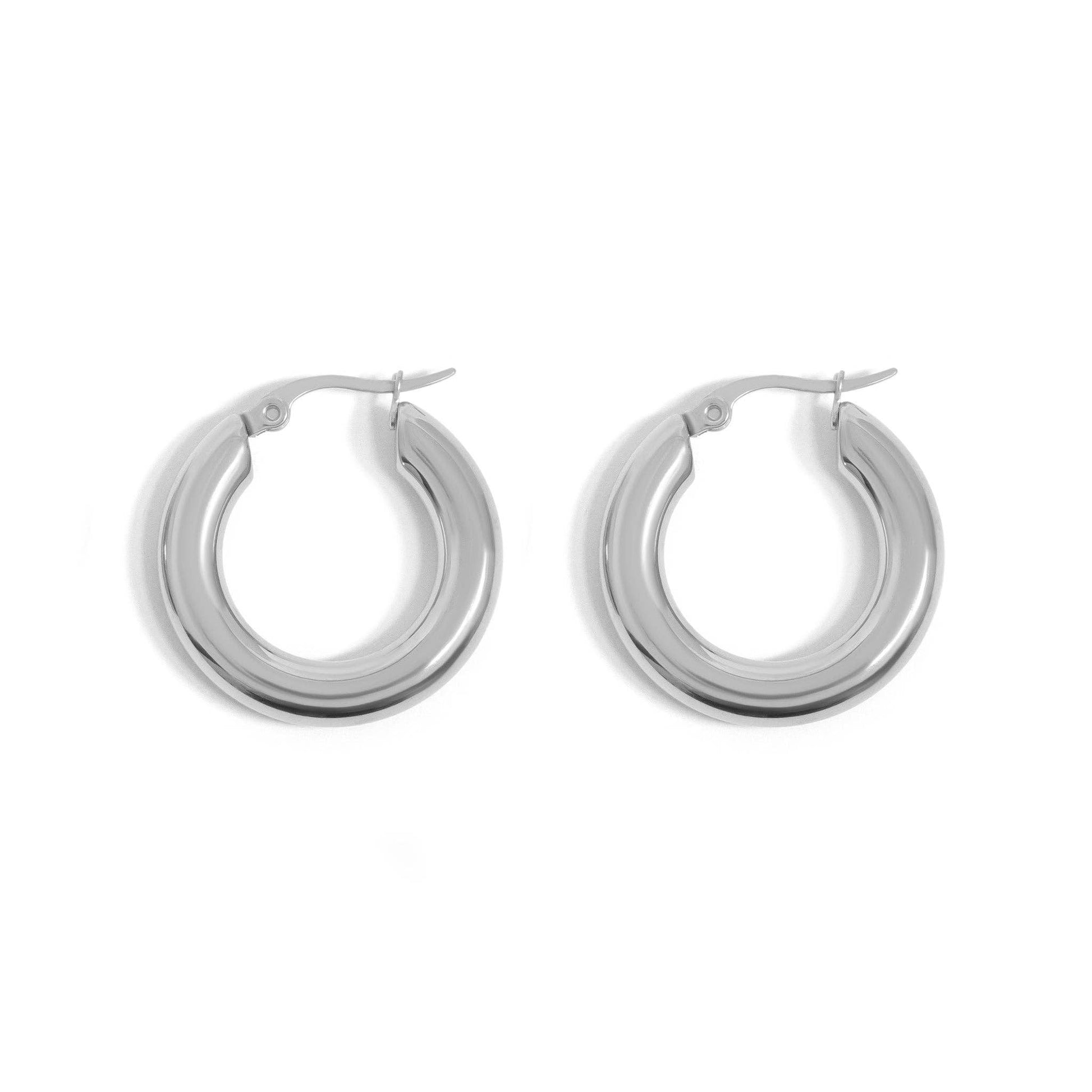 18K Gold PVD Stainless Steel Chunky Hoop Earring