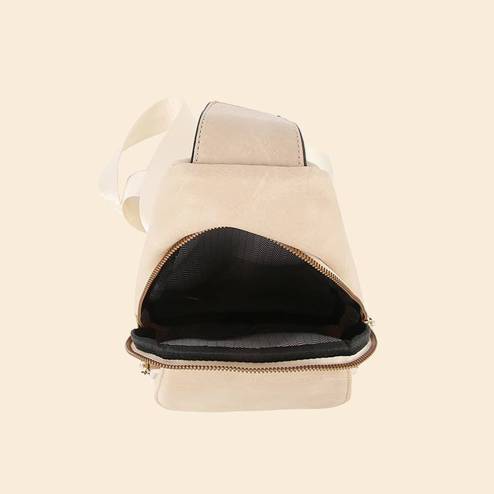 Leather Fashion Flap Sling Bag