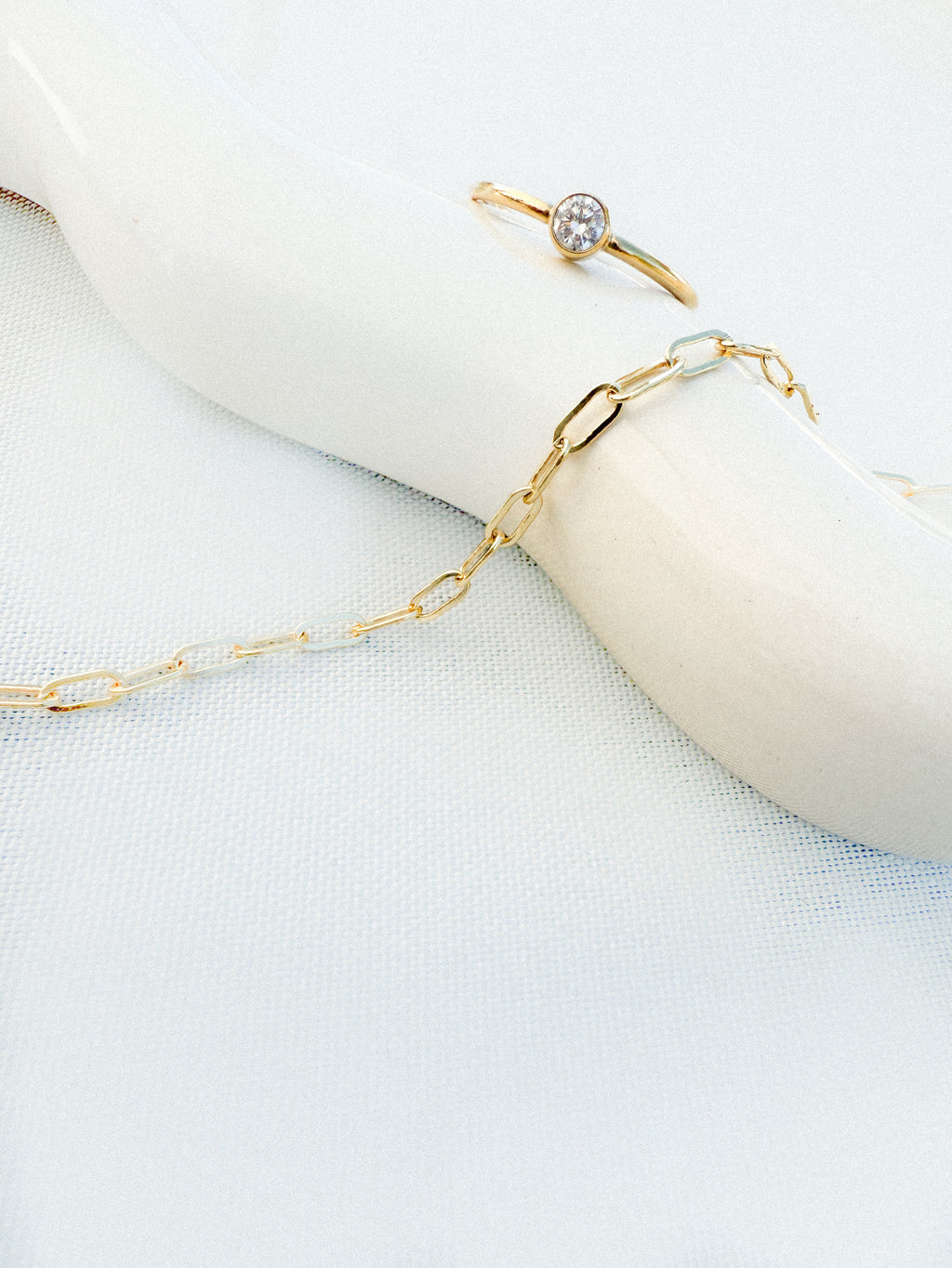 14kt Gold Filled 4mm CZ Bezel Ring
