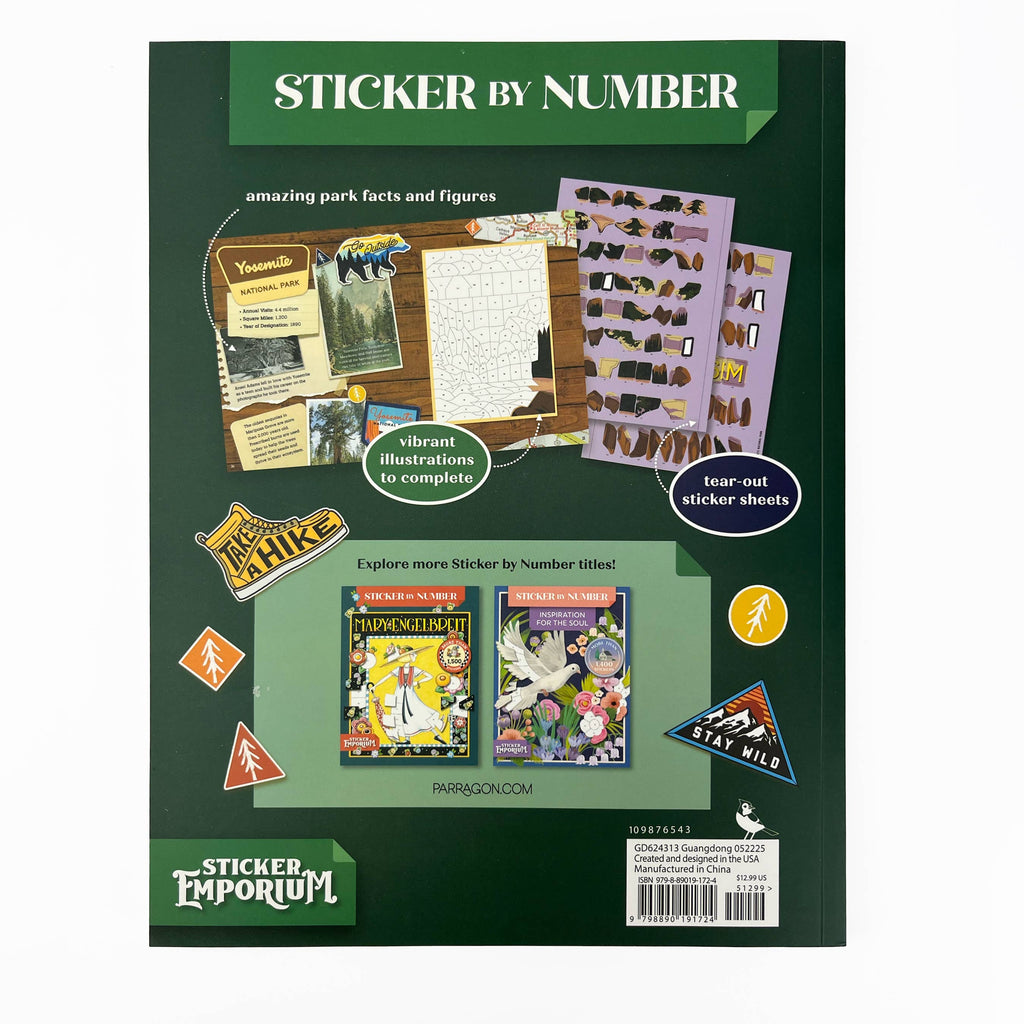 National Parks: Sticker-by-Number Activity Book