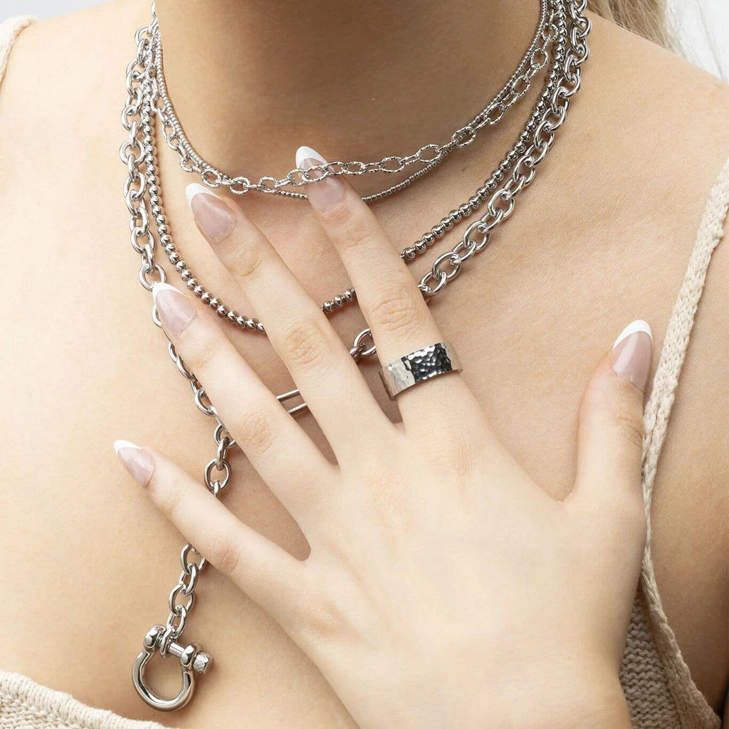 18K Gold PVD Stainless Steel Cable Link Chain Necklace