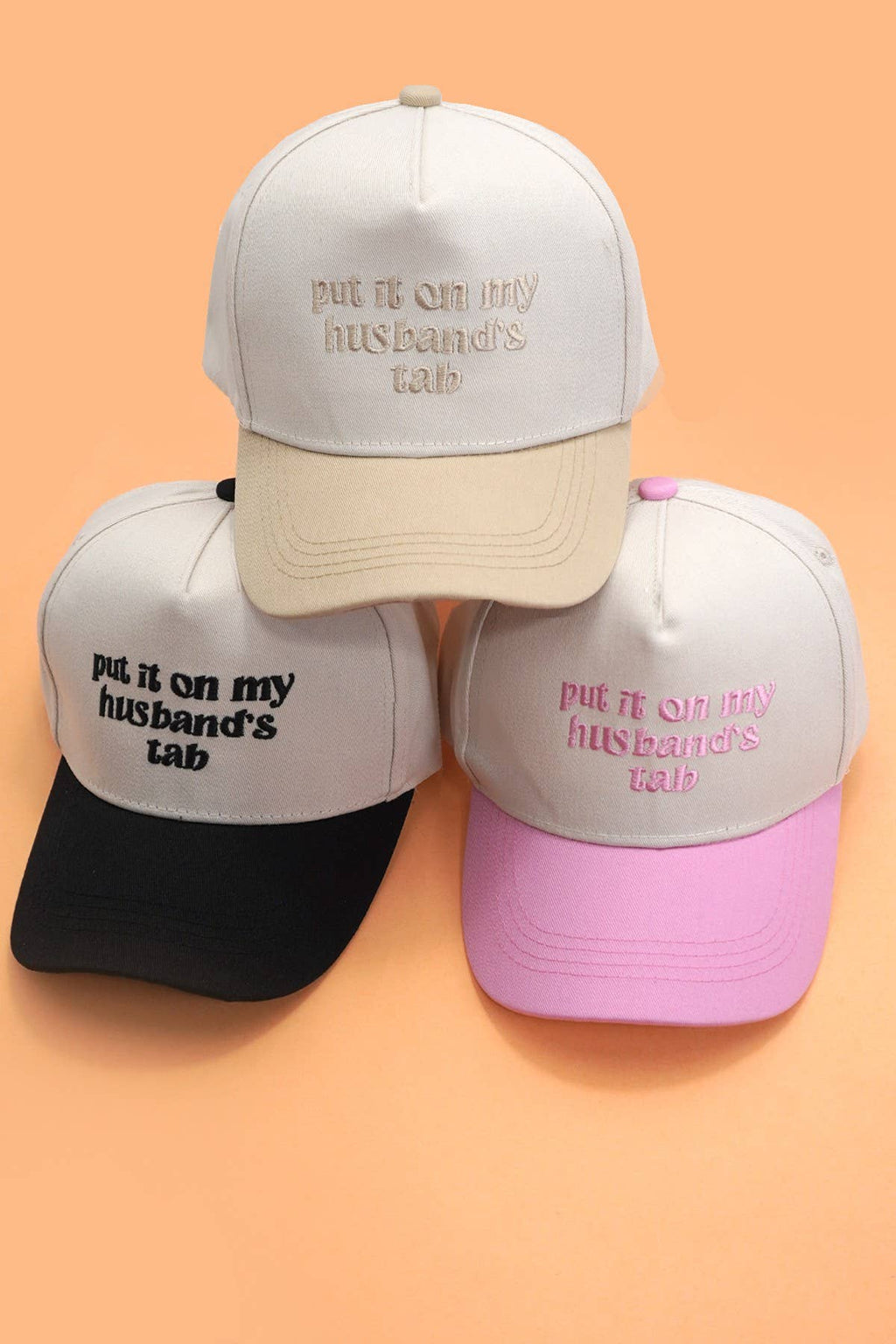 PUT IT ON MY HUSBANDS TAB BASEBALL HAT CAP