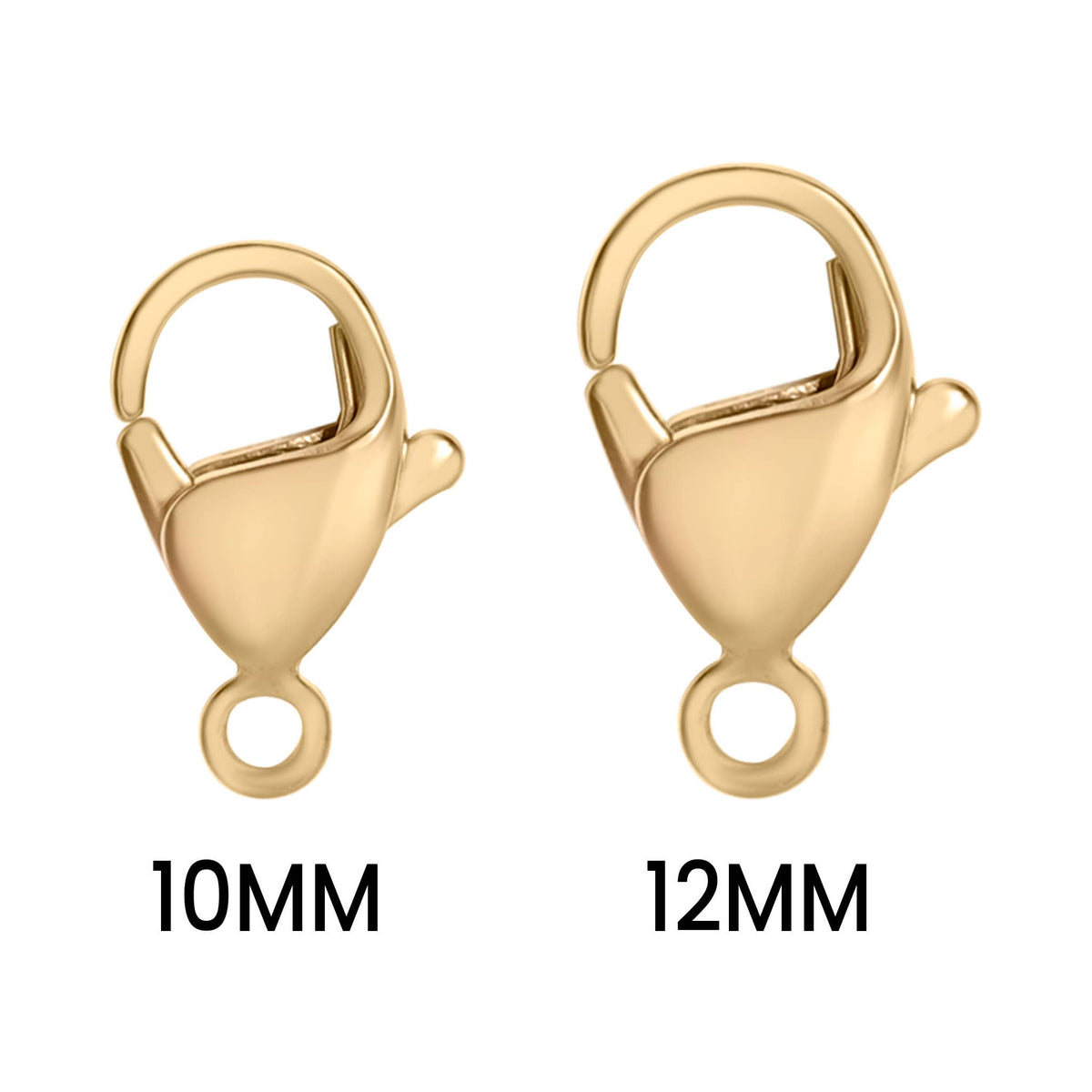 18K Gold PVD Stainless Steel Lobster Clasp