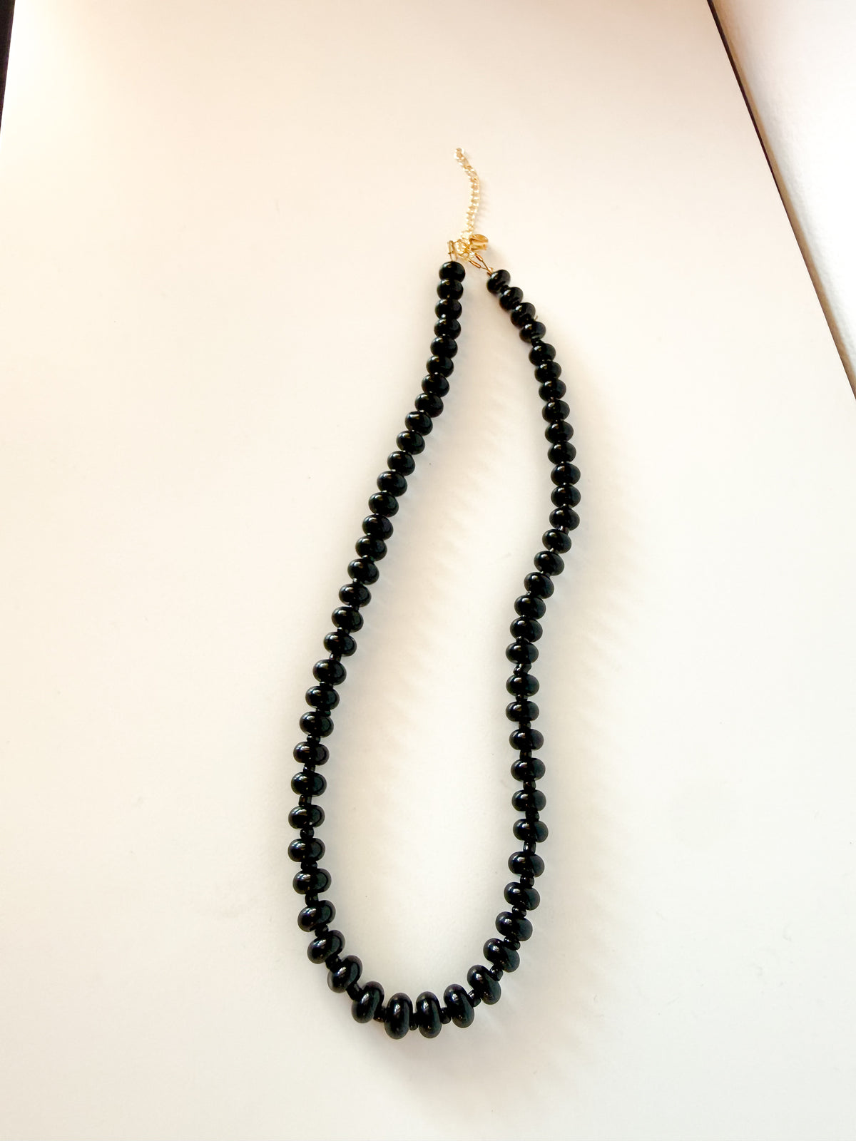 Handmade Glass Rondelle Beaded Necklace