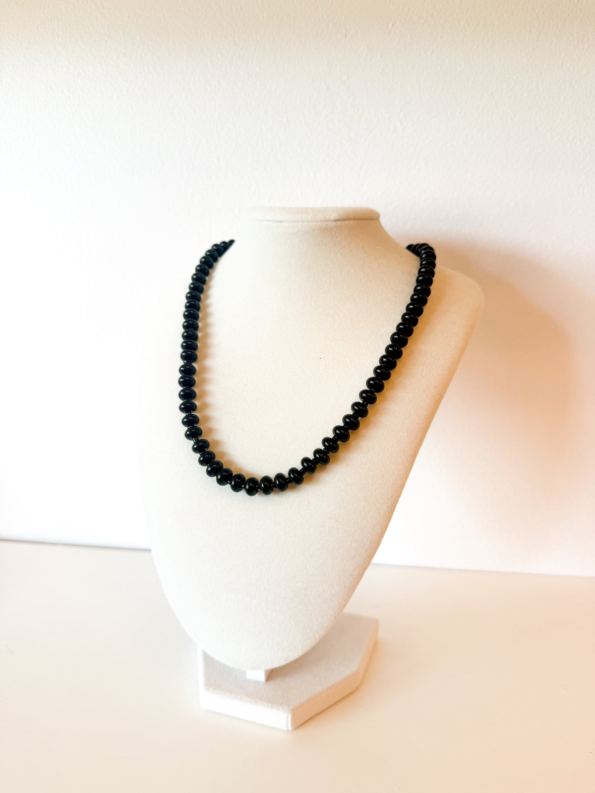 Handmade Glass Rondelle Beaded Necklace