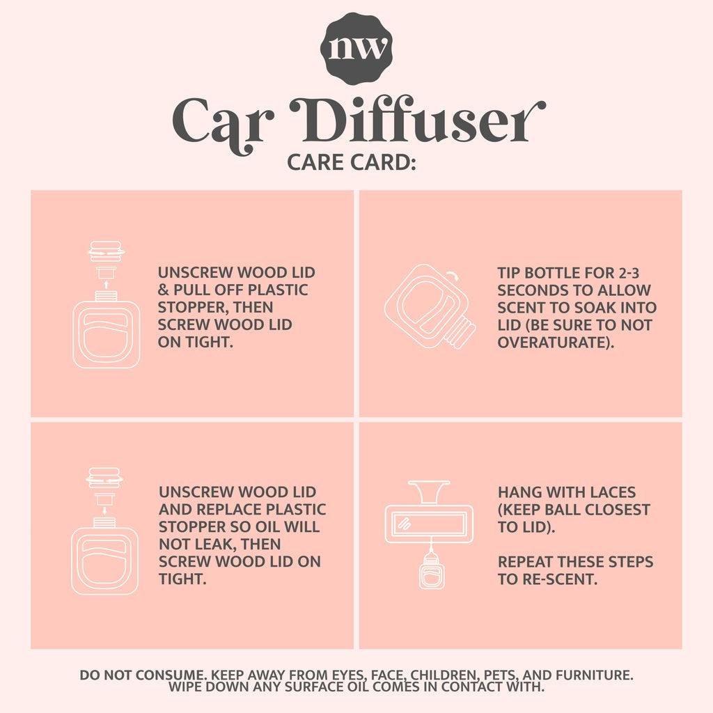 Car Diffusers | Core Scents (2025): Individual Mylar Bag / Champagne Toast