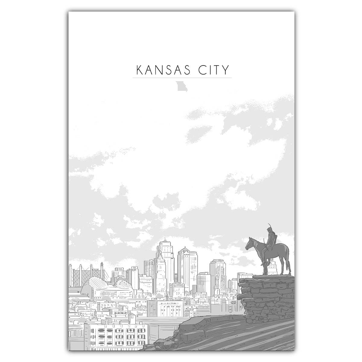Kansas City Skyline Postcard