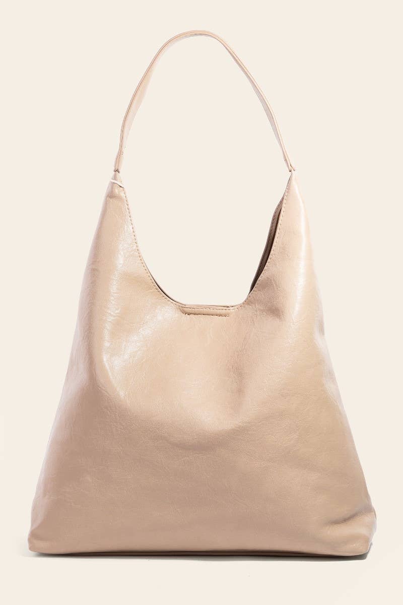 Faux Leather Tote Bag