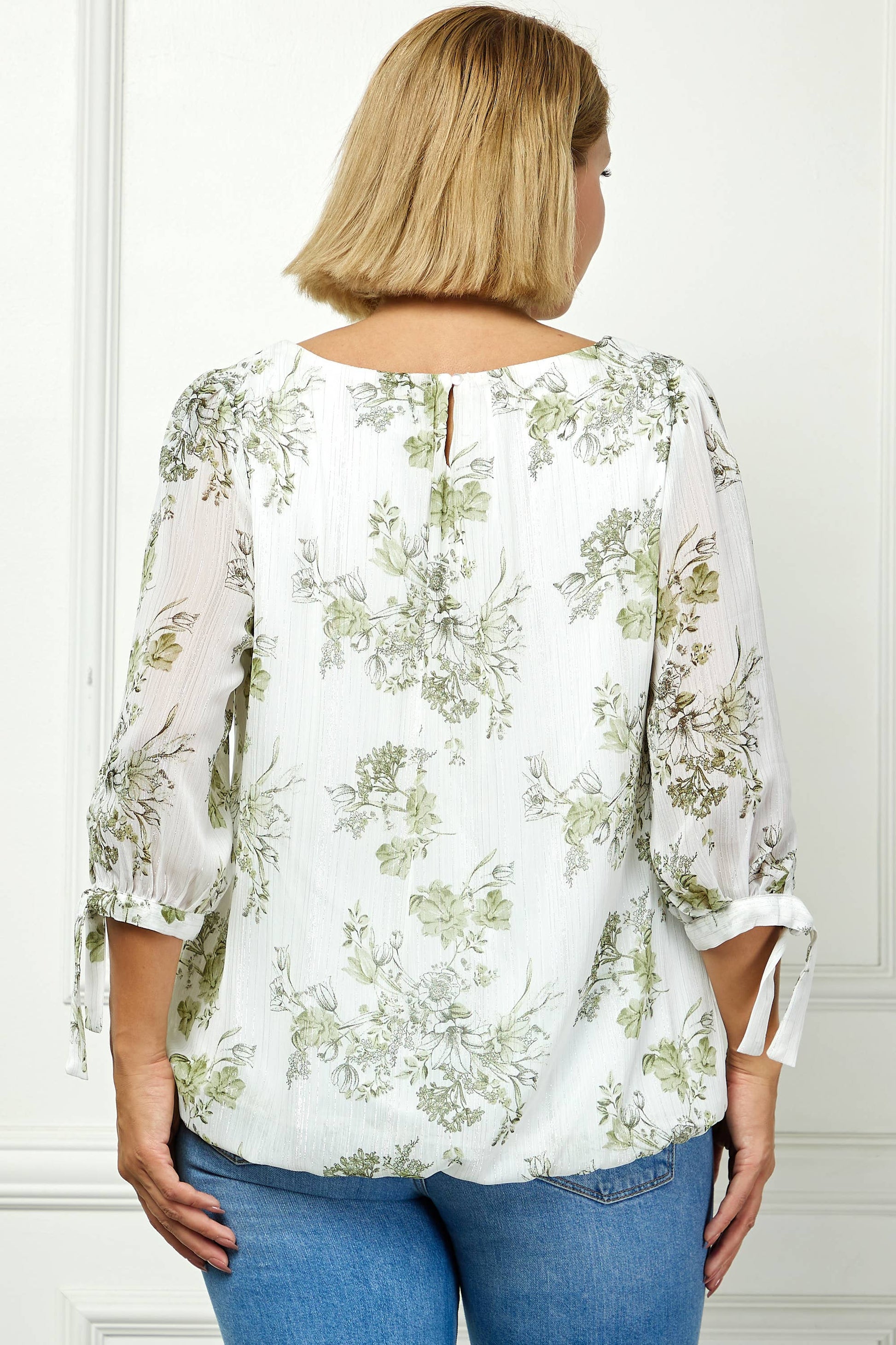 PLUS SIZE SPRING BREEZE CHIFFON BLOUSE